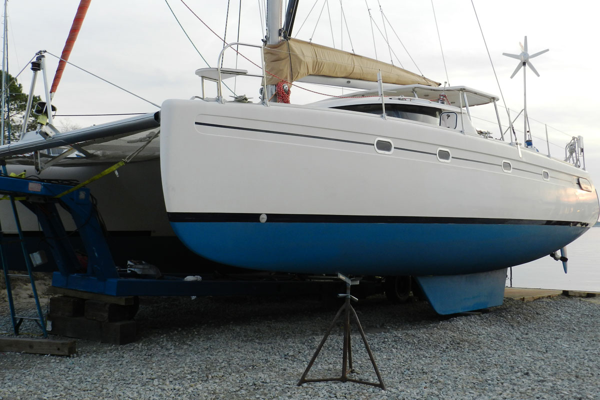 42 foot catamaran after